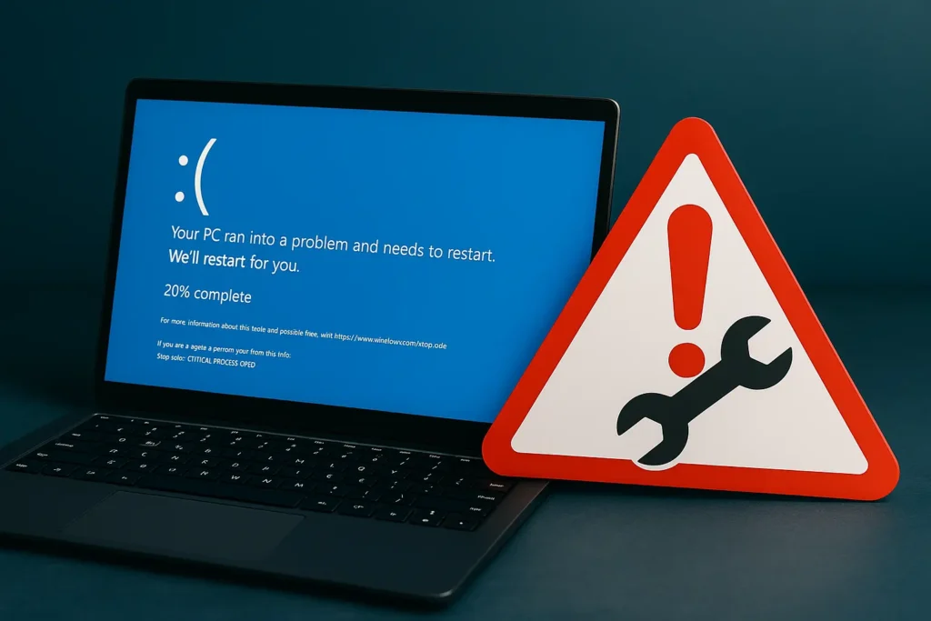 tu ordenador necesita una reparación urgente